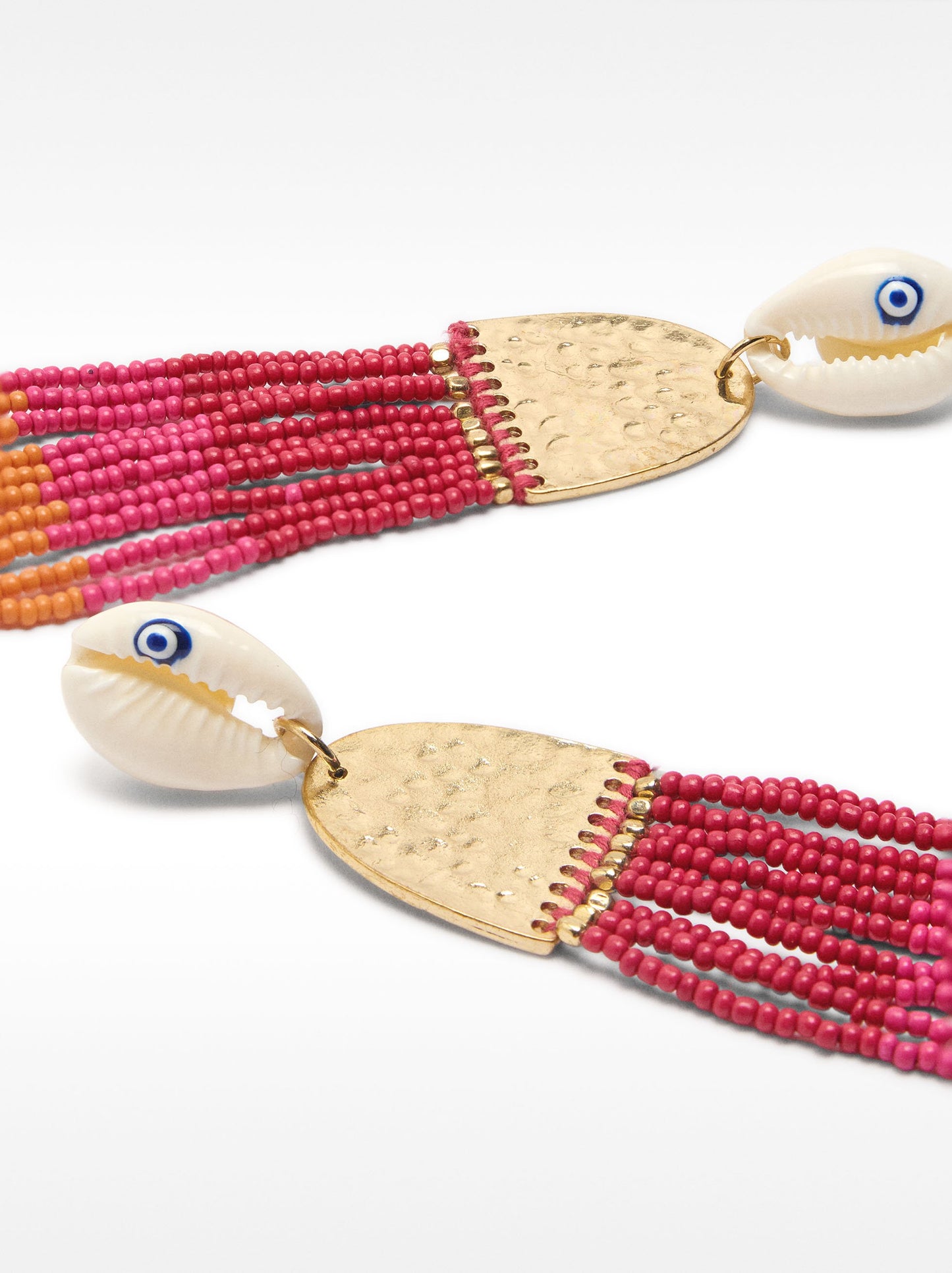 Earrings With Shells And Beads