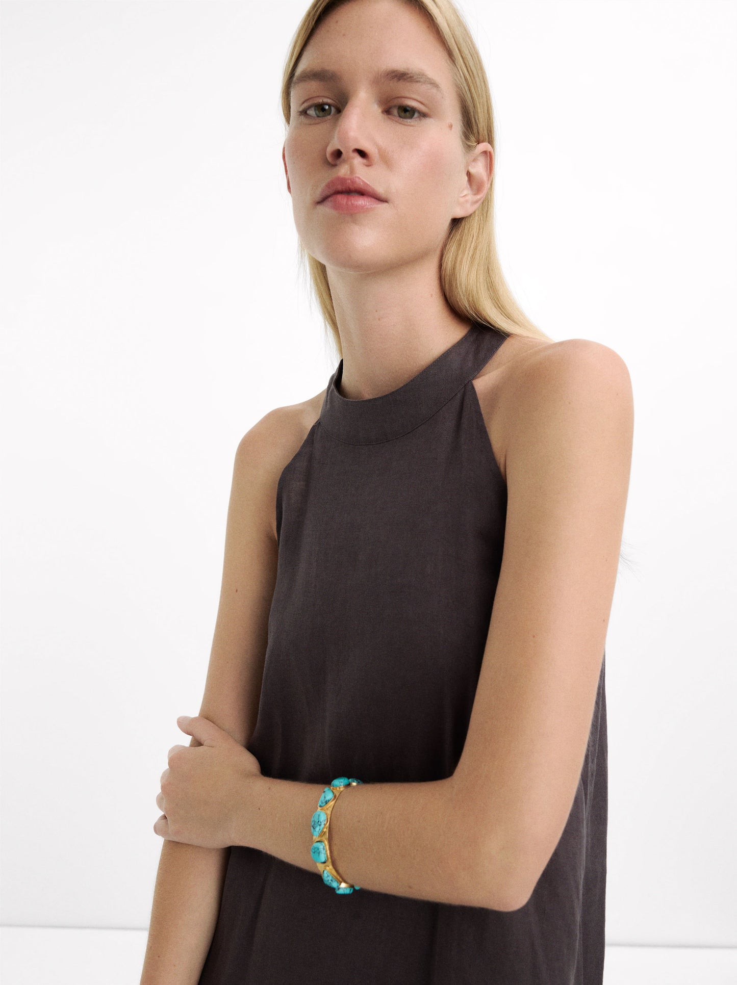 Rigid Bracelet With Stones