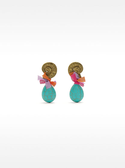 Multicolor Earrings With Stones