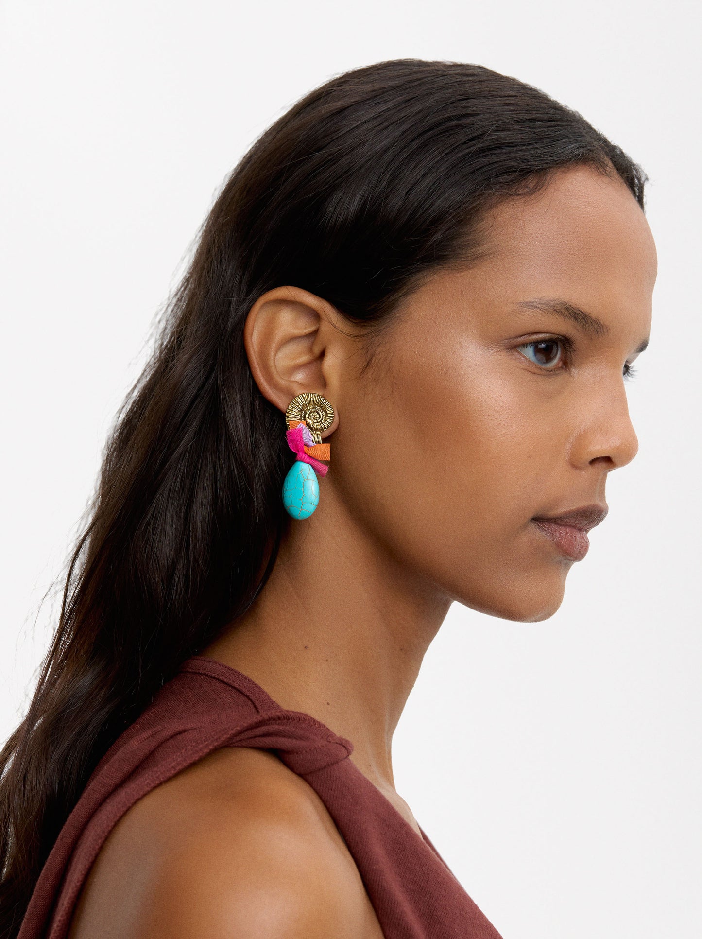 Multicolor Earrings With Stones