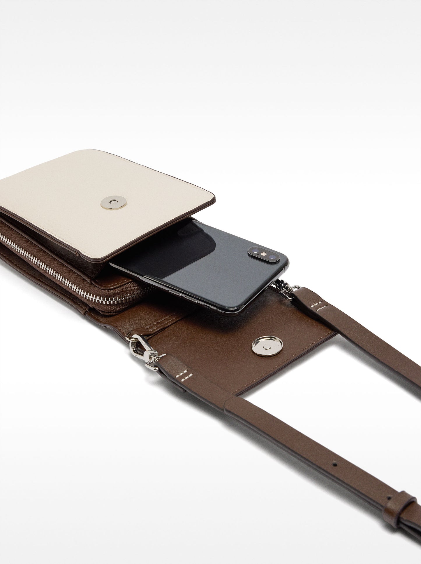 Mobile Phone Bag With Flap Closure