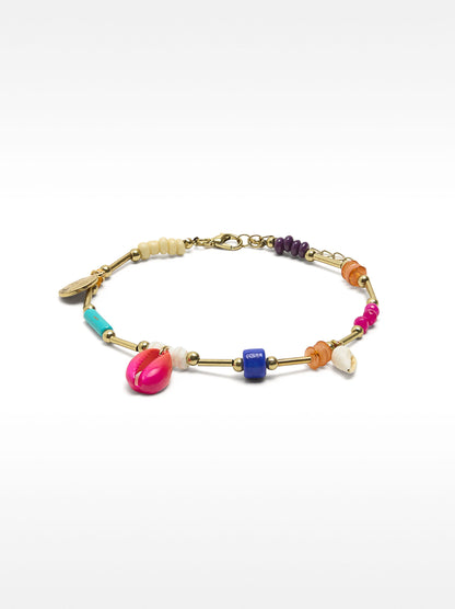 Anklet With Stones And Shells