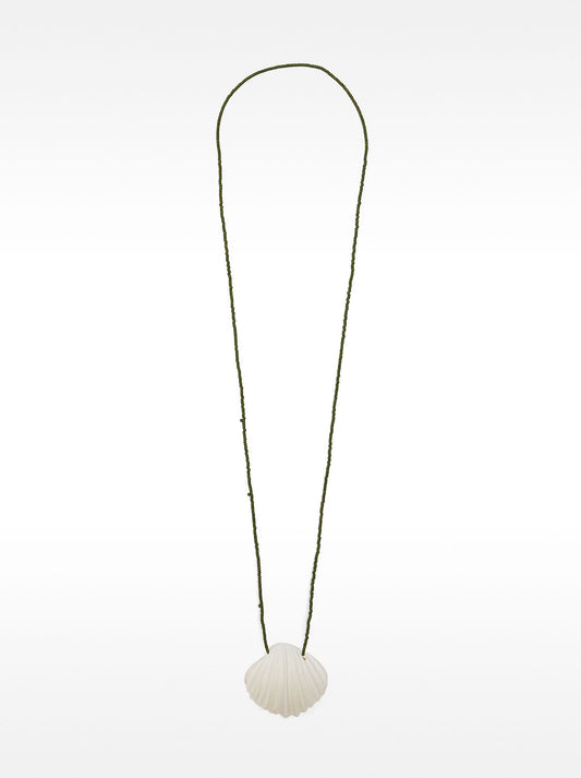 Long Beaded Necklace With Pendant