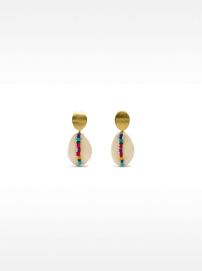 Multicolor Shell Earrings