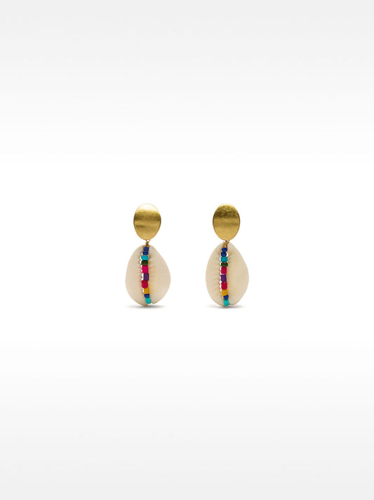 Multicolor Shell Earrings