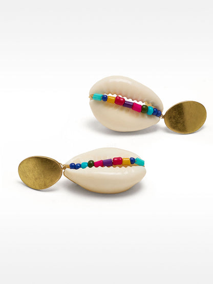 Multicolor Shell Earrings