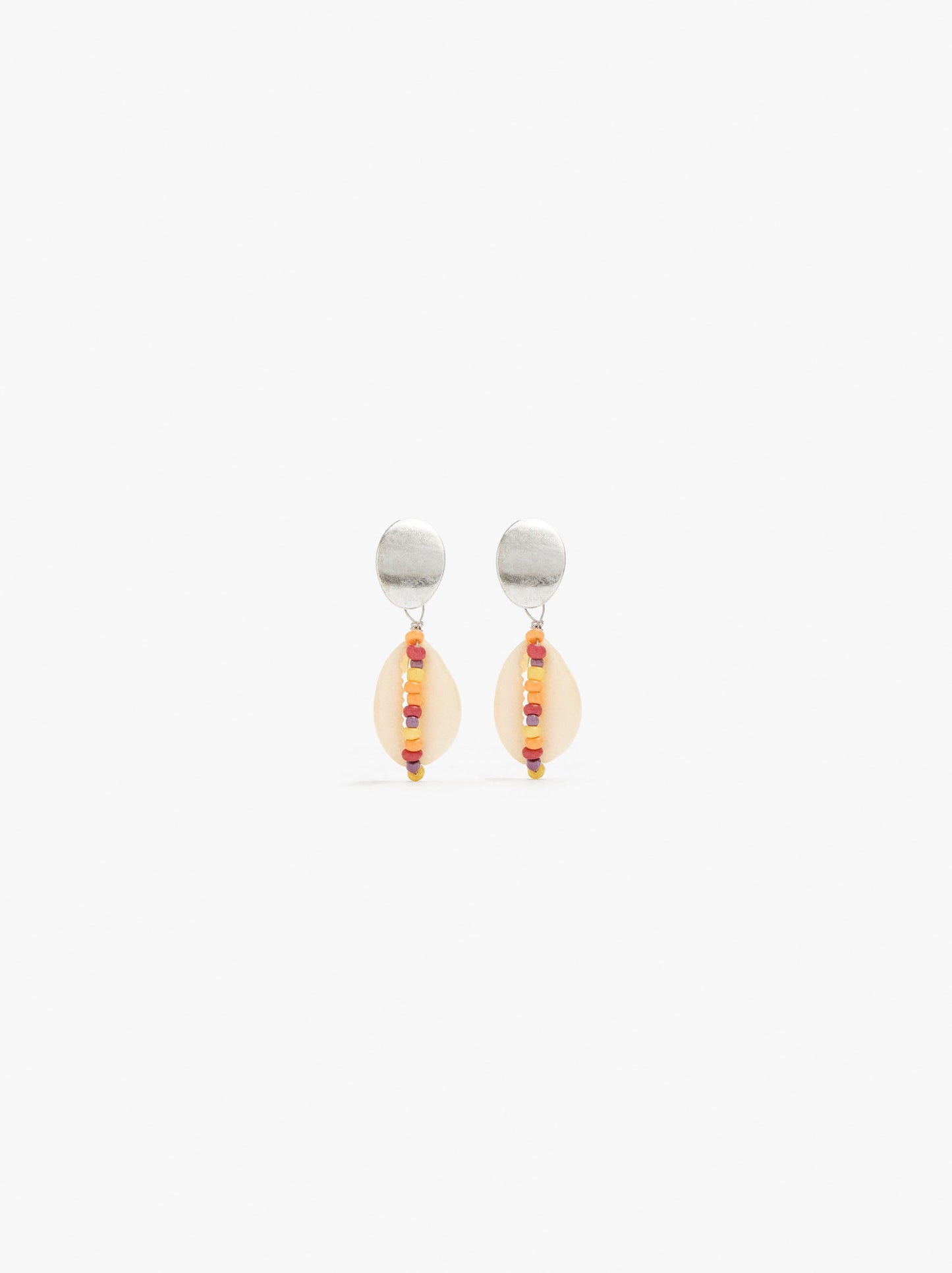 Earrings With Multicolor Shells