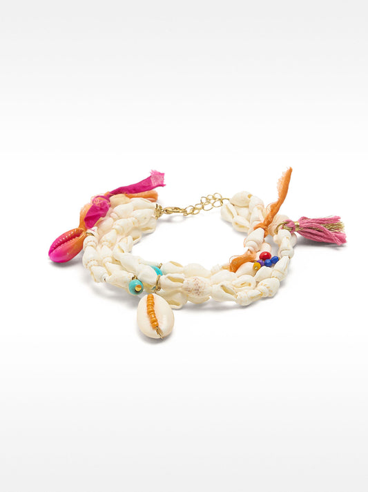 Multi-Strand Bracelet With Shells