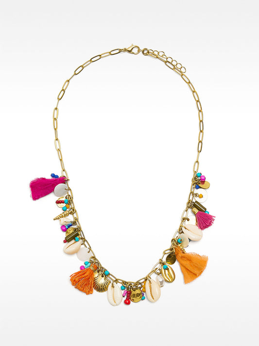 Short Chain Necklace With Shells