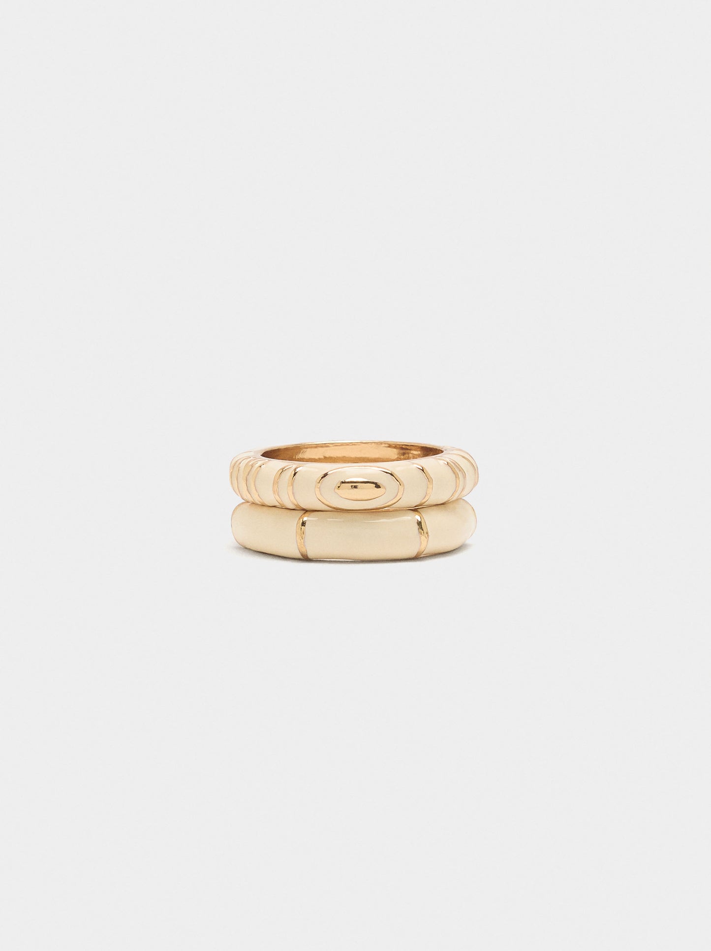 Set Of Rings With Enamel
