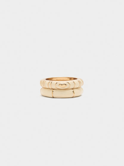 Set Of Rings With Enamel