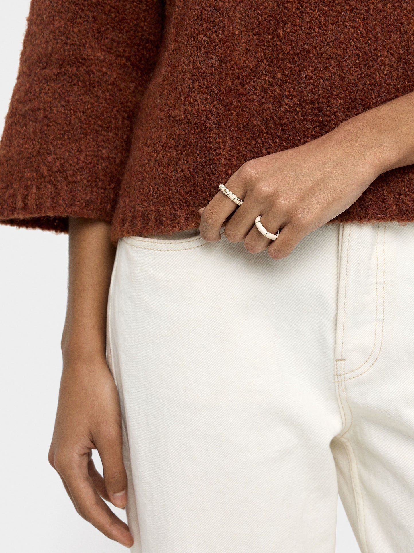 Set Of Rings With Enamel