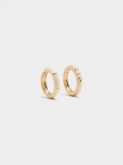 Set Of Rings With Enamel