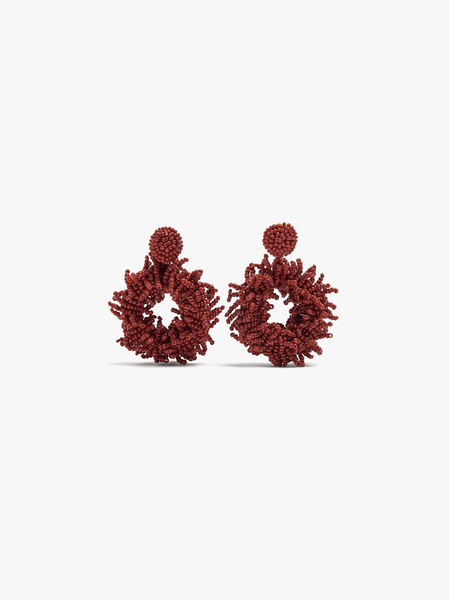 Maxi Monochromatic Beaded Earrings