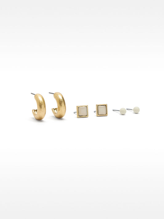 Gold Earring Set