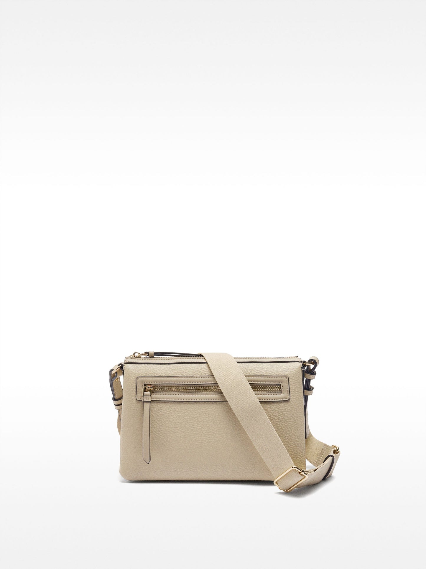 Triple Crossbody Bag With Texture