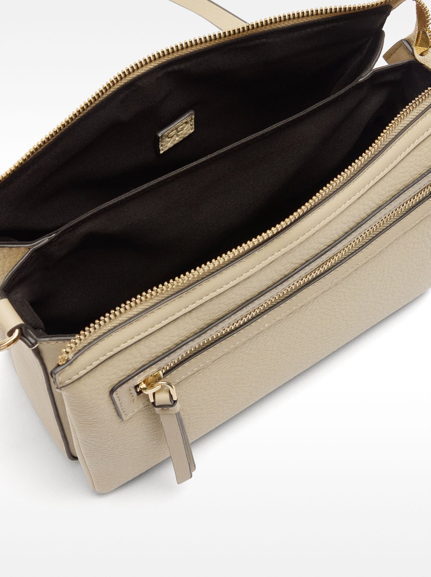 Triple Crossbody Bag With Texture