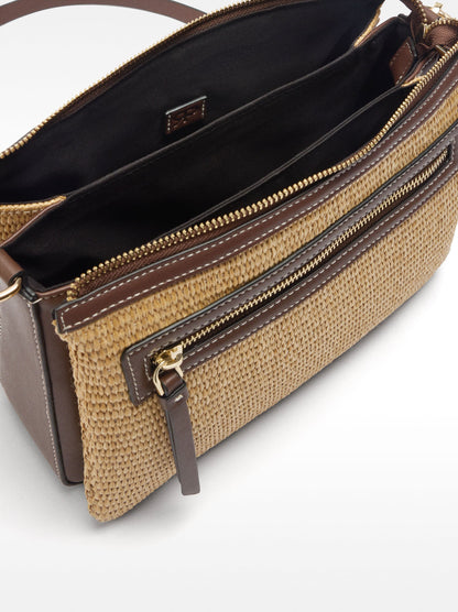 Crossbody Bag With Triple-Effect Straw