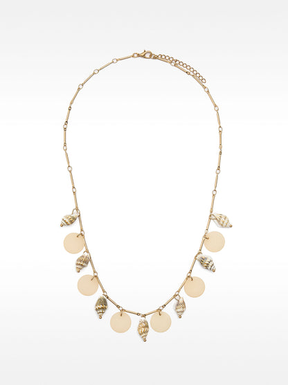 Segmented Necklace With Shells