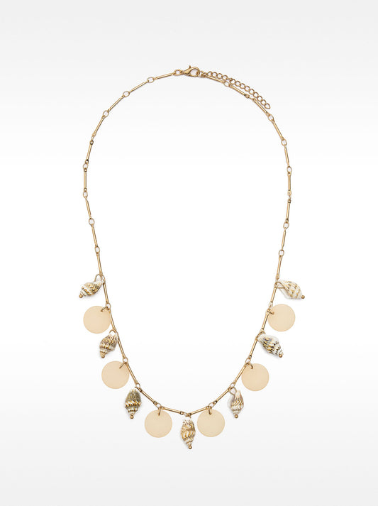 Segmented Necklace With Shells