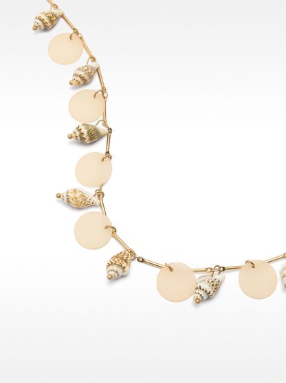 Segmented Necklace With Shells