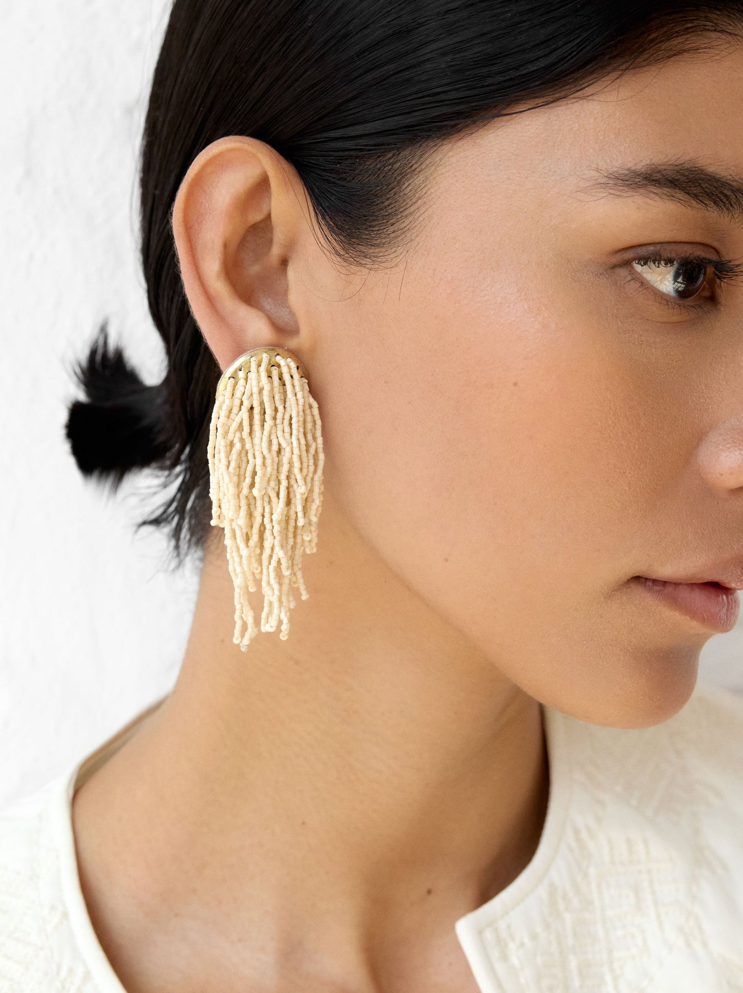 Long Earrings With Beads