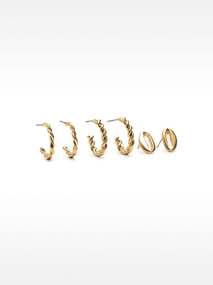 Set Of Golden Earrings