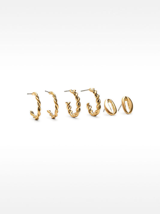 Set Of Golden Earrings