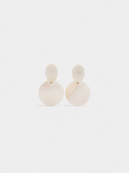 Shell Earrings With Circles