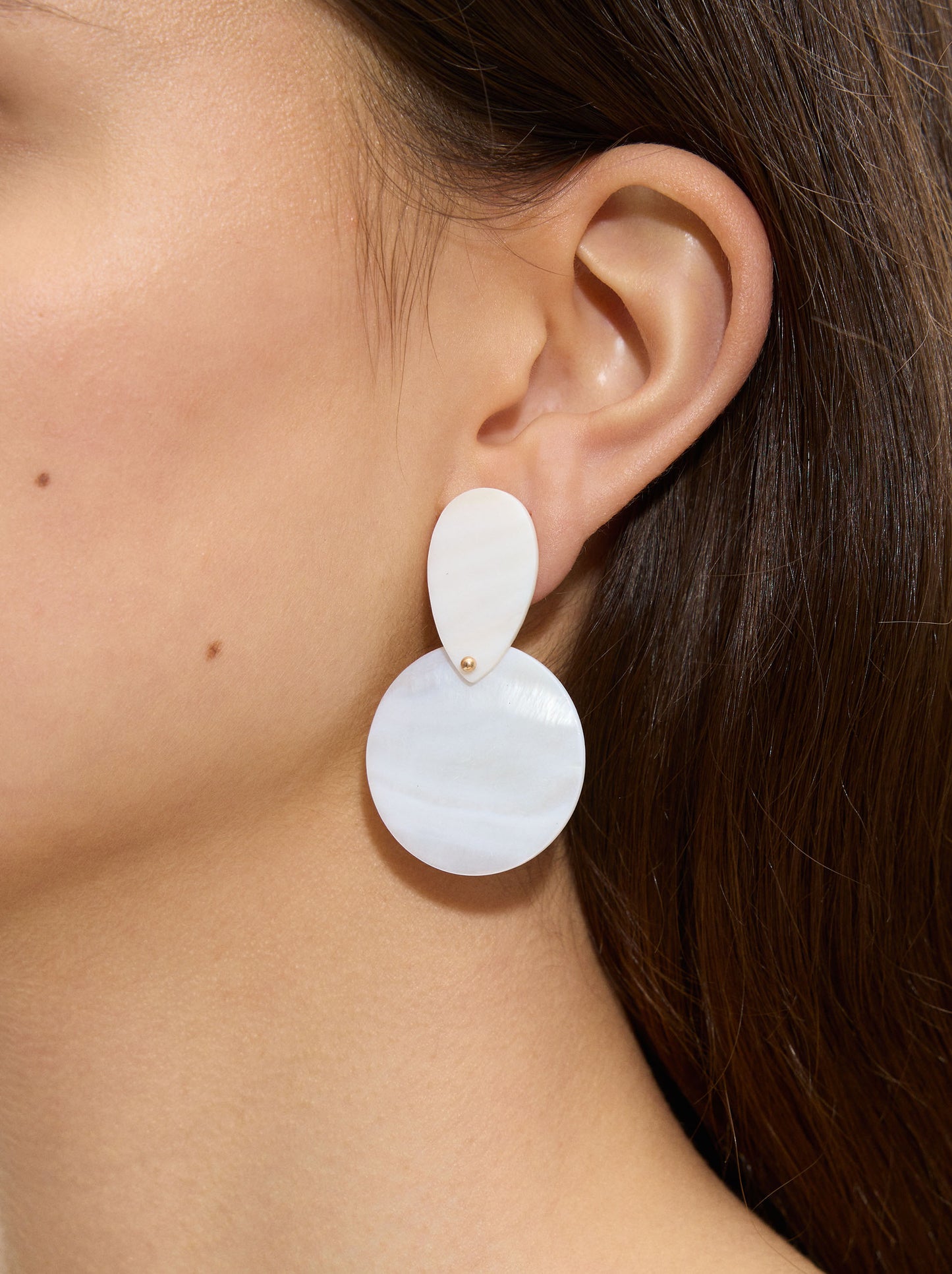 Shell Earrings With Circles