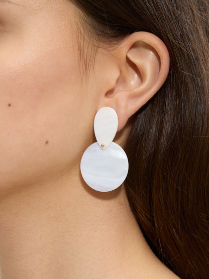 Shell Earrings With Circles