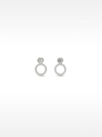 Hoop Earrings With Zirconia