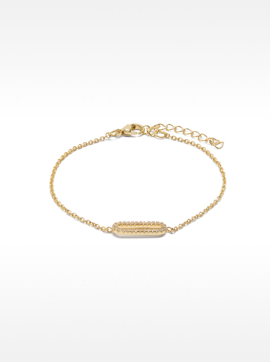 Bracelet Of Links With Zirconias