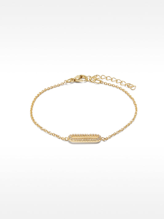 Bracelet Of Links With Zirconias