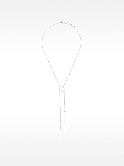 Necklace With Hoop And Zirconia