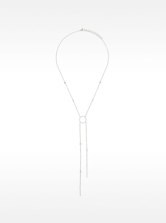 Necklace With Hoop And Zirconia