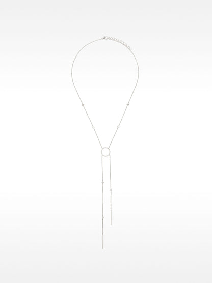 Necklace With Hoop And Zirconia