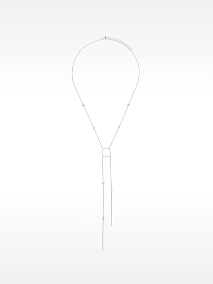 Necklace With Hoop And Zirconia