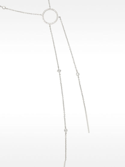 Necklace With Hoop And Zirconia