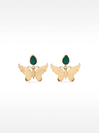 Butterfly Earrings With Stones