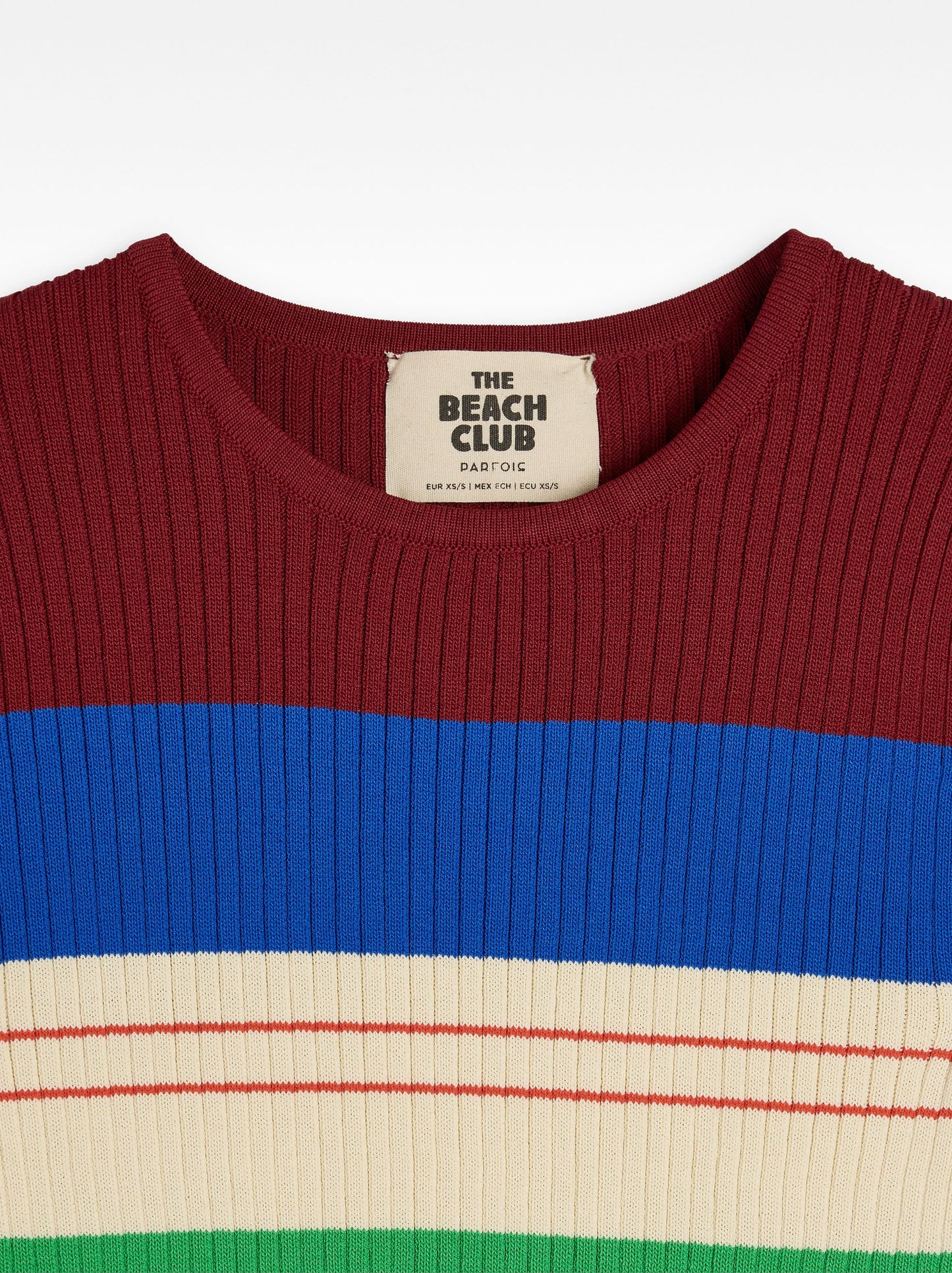 Knit Sweater With Contrast Stripes
