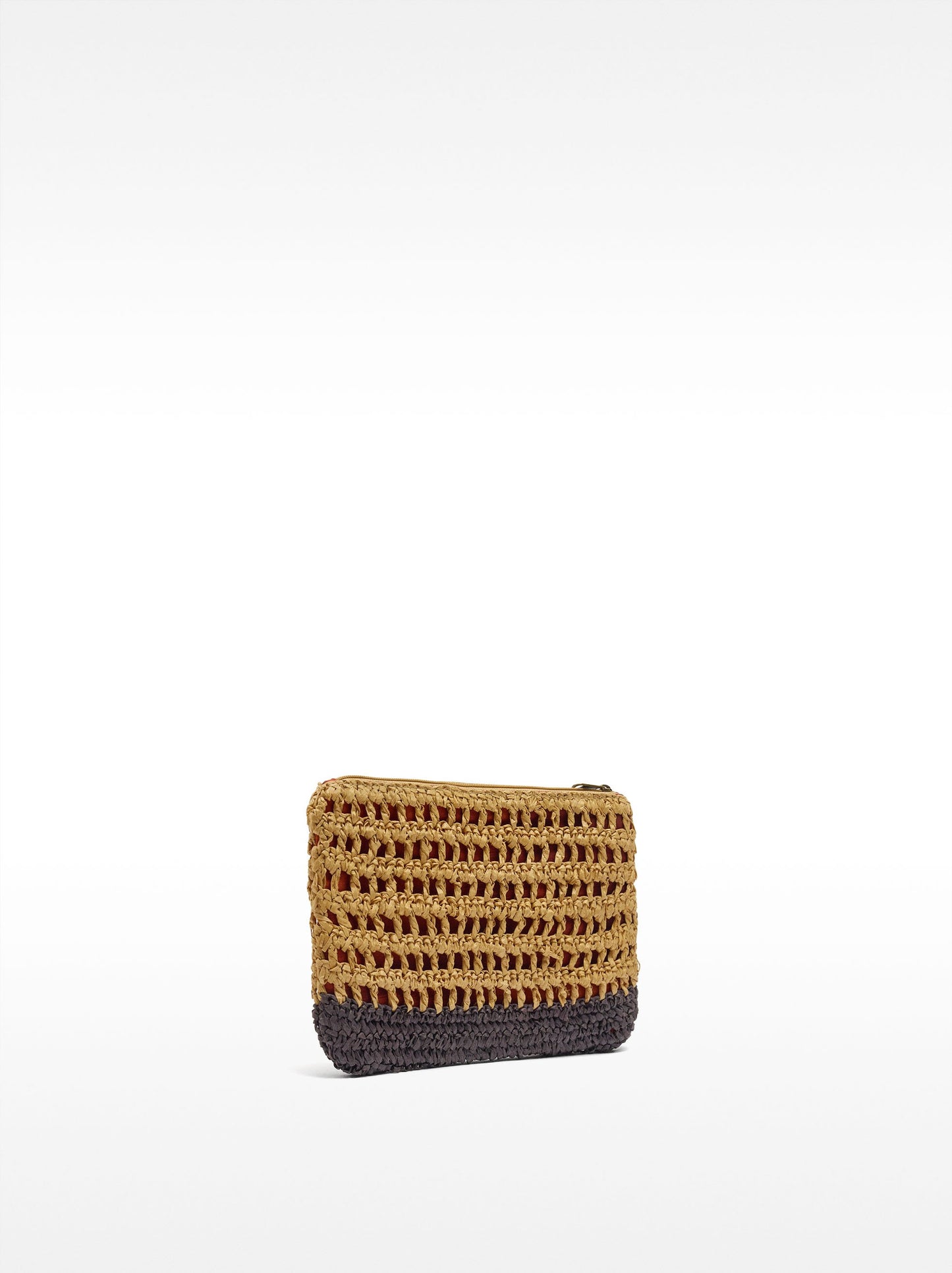 Handbag Straw Effect With Pendant