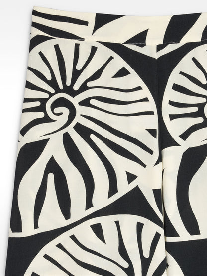 Printed Fluid Trousers