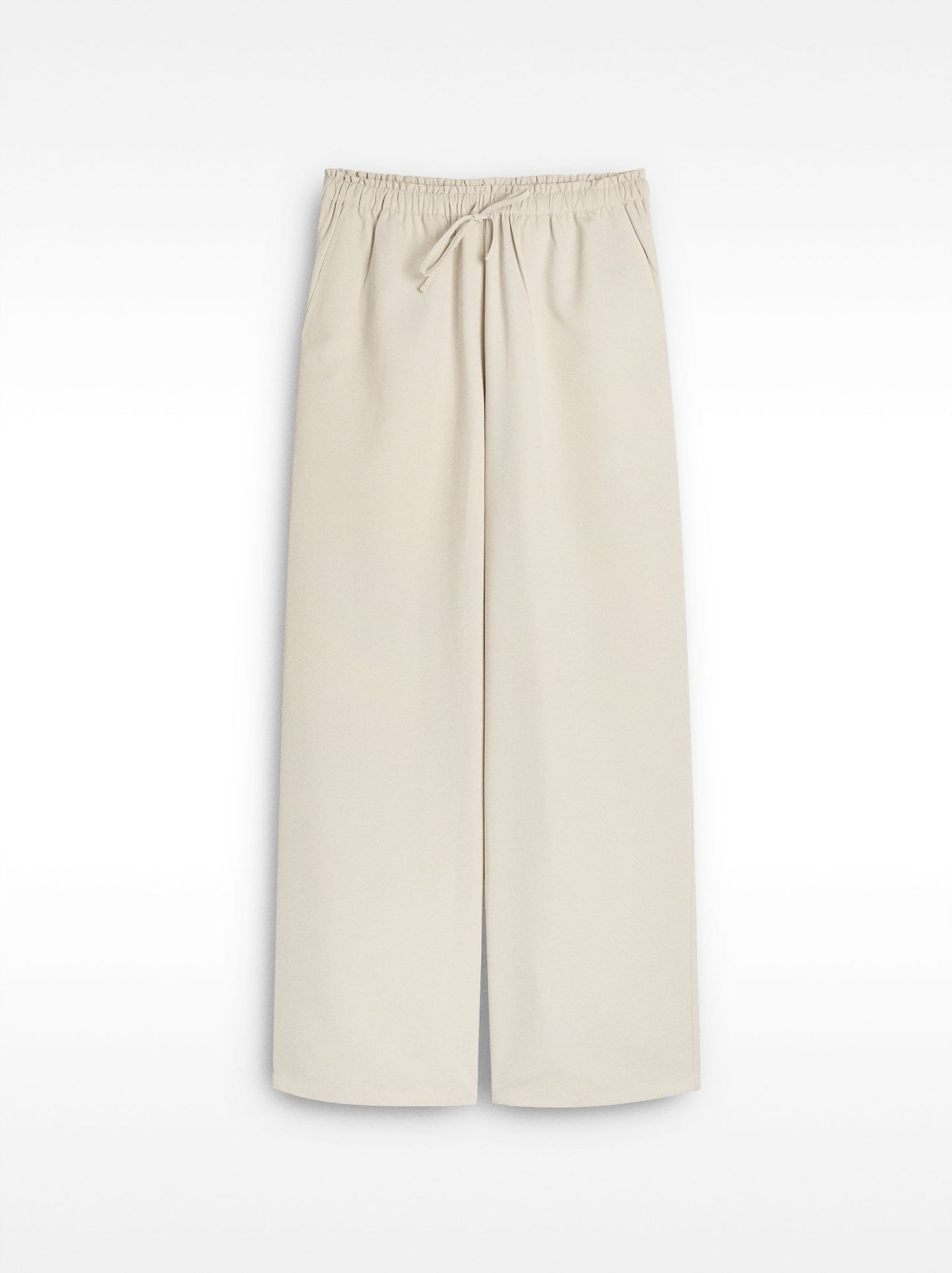 Trousers With Elastic Waist And Adjustable Cord