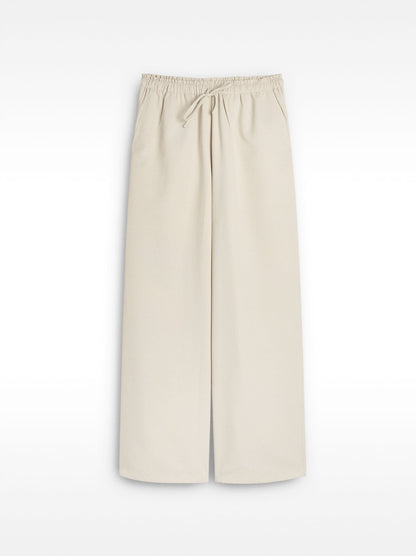Trousers With Elastic Waist And Adjustable Cord