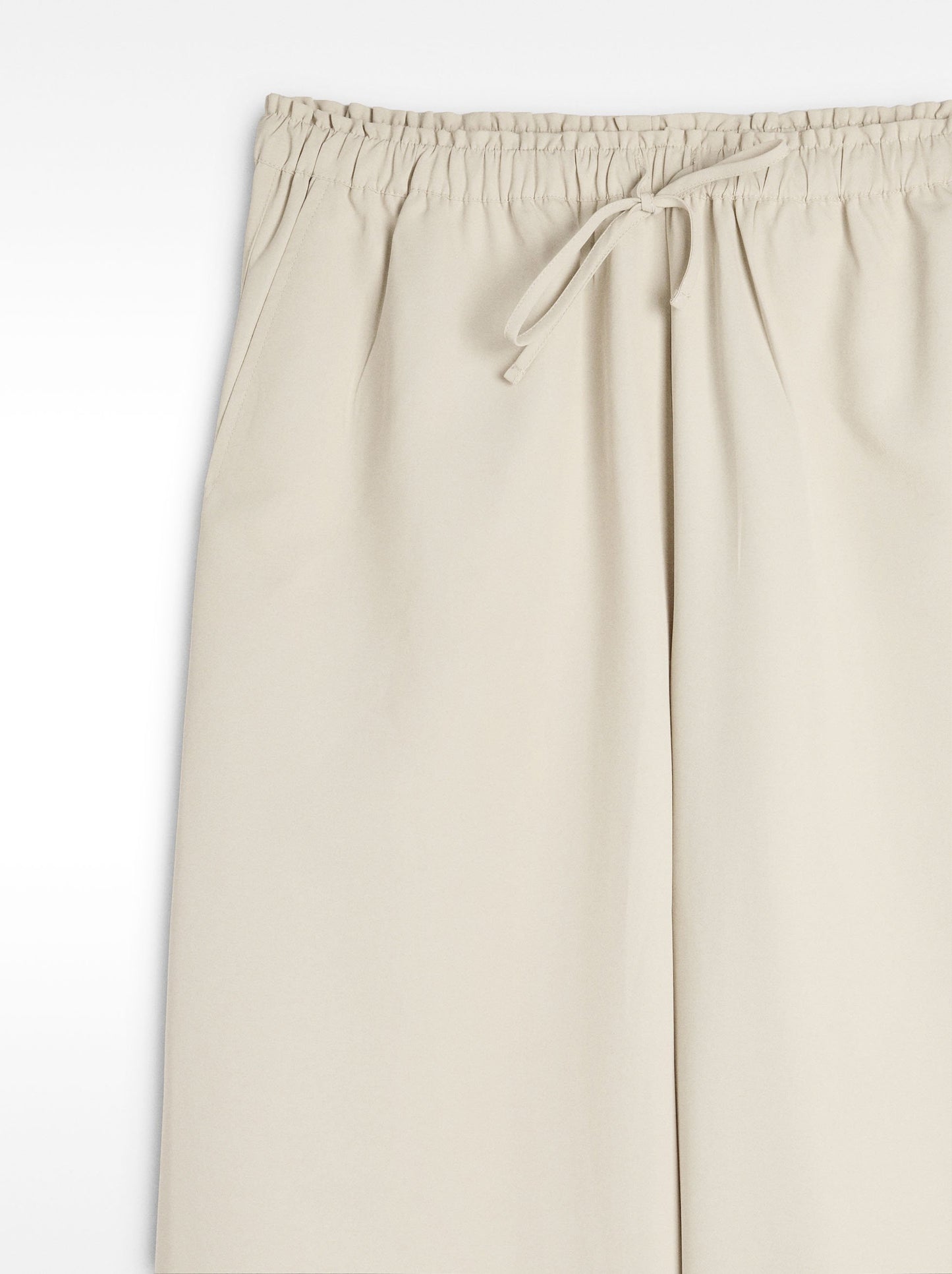 Trousers With Elastic Waist And Adjustable Cord