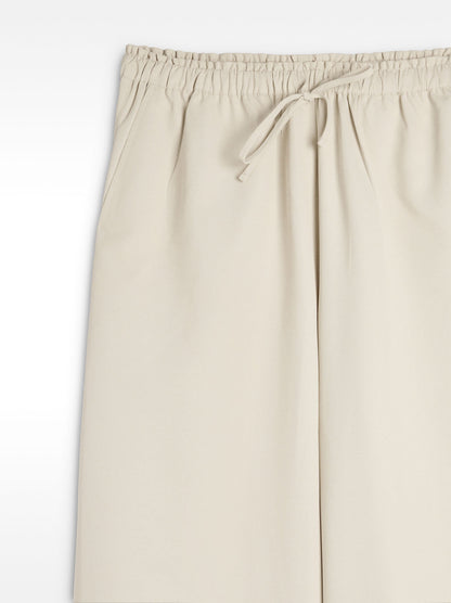Trousers With Elastic Waist And Adjustable Cord