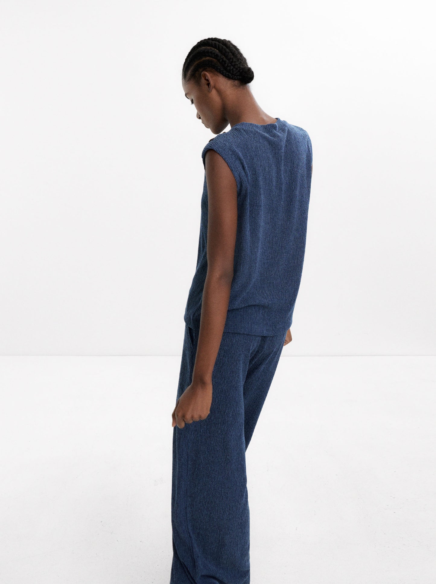 Top With Buttons And Texture