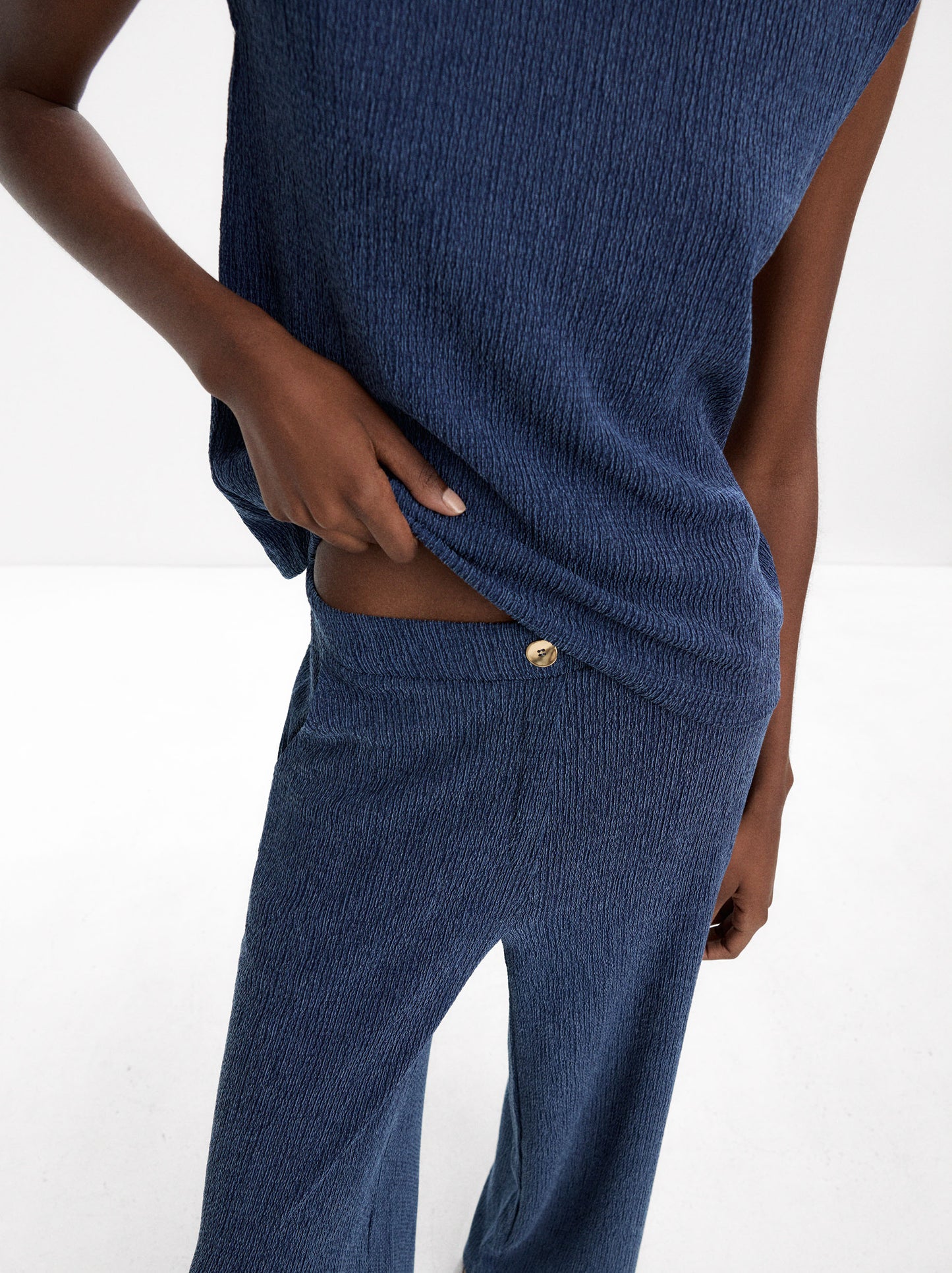 Top With Buttons And Texture