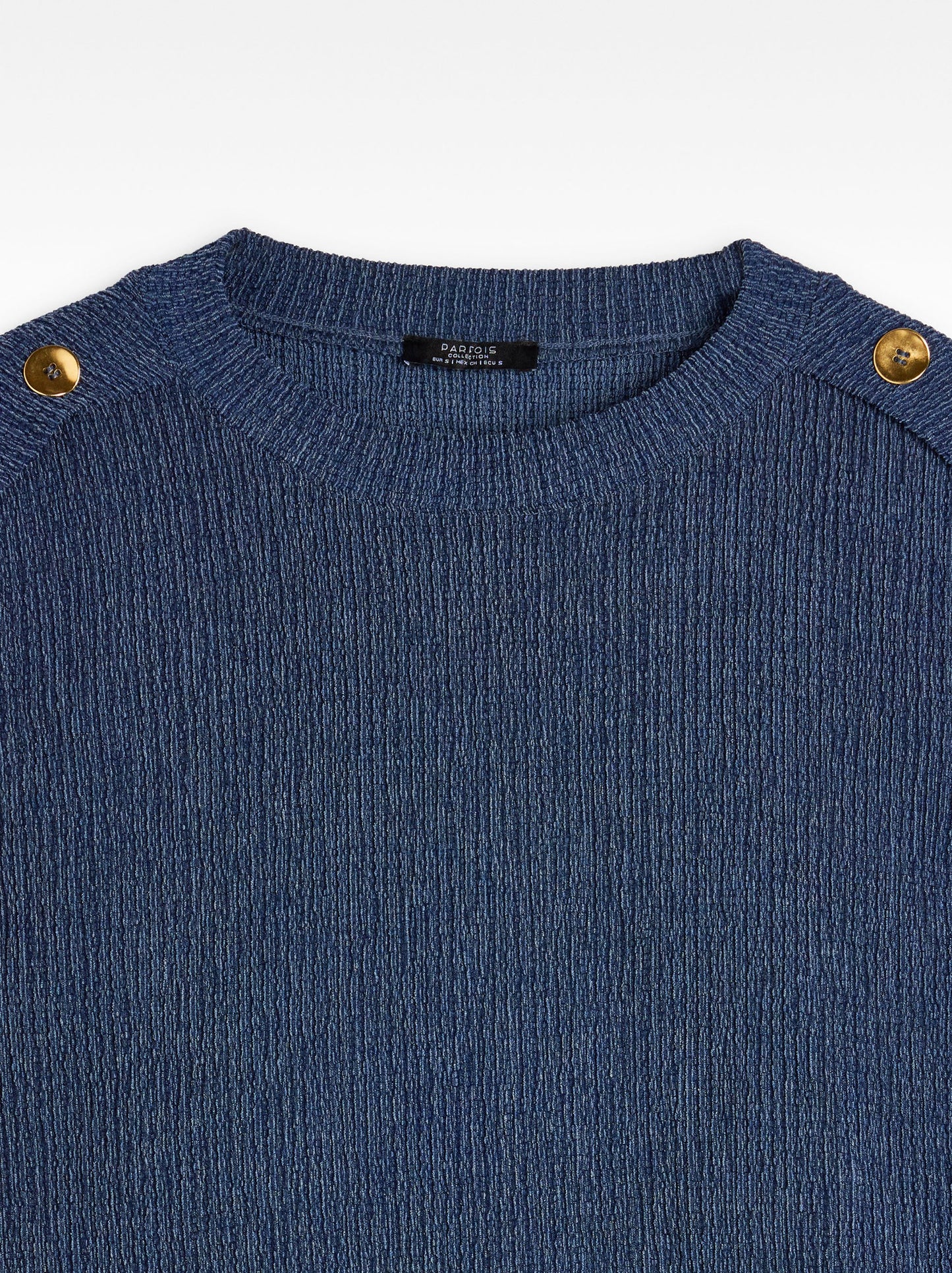 Top With Buttons And Texture